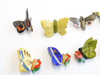 Winterhilfswerk, 8 Schmetterlinge Porzellan