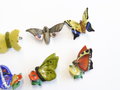 Winterhilfswerk, 8 Schmetterlinge Porzellan