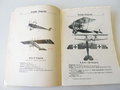 Abbildungen deutscher und feindlicher Flugzeuge , handschriftlich datiert 1916. 41 Seiten plus Anlage