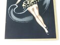 Pappaufsteller "Elpa Strümpfe" Imoglasschild, 19,5 x 25,5 cm Deutschland, 1950er Jahre. An den Kanten minimal bestossen, 1 Stück aus der originalen Umverpackung