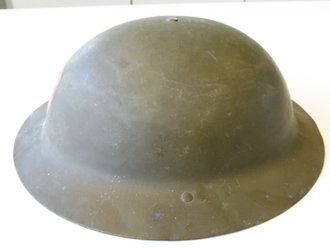 Portugal Stahlhelm 20/ 30iger Jahre, Originallack und Abzeichen