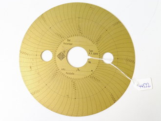 Luftwaffe, Telefunken Peilscheibe für mechanischen Funkbeschicker. Durchmesser 18cm