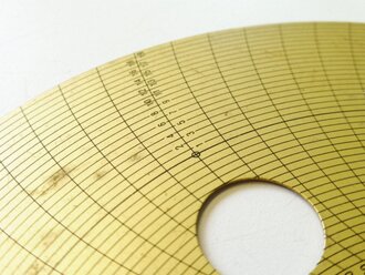 Luftwaffe, Telefunken Peilscheibe für mechanischen Funkbeschicker. Durchmesser 18cm