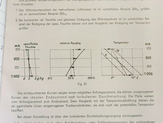 Reichsamt für Wetterdienst ( Luftwaffe ) " Die luftmassenmäßige Arbeitsweise, Figuren- und Textband DIN A4