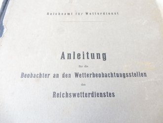 Reichsamt für Wetterdienst " Anleitung für...