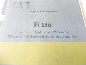KOPIE der L.Dv.846a " Fi 156" Entwurf einer...