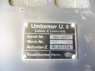 Luftwaffe Umformer U.8 Einanker-Umformer für...