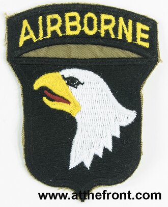 101st Airborne (red tongue) patch, At the Front
