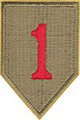 1st Infantry Division Patch, At the Front