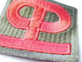 90th Infantry Division Patch, At the Front