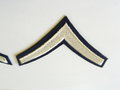 PFC Rayon Rank Chevrons (pair), At the Front