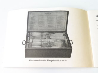 Hauptbesteck 1939 , Lagerzeichnungen ( Abbildungen ) und Behandlungsvorschriften