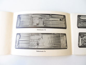 Hauptbesteck 1939 , Lagerzeichnungen ( Abbildungen ) und Behandlungsvorschriften