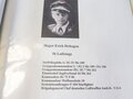 Ritterkreuzträger Major Erich Hohagen, Staffelkapitän JG51 Me 109. Persönliches Flugprüfungsbuch, Versetzungsgesuch mit eigenhändiger Unterschrift sowie diverse Originalfotos.