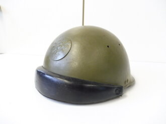 Frankreich, Stahlhelm Panzertruppe M35. Originallack, sehr guter Zustand