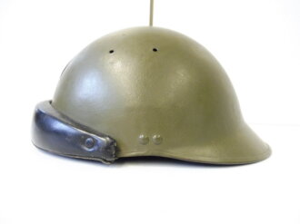 Frankreich, Stahlhelm Panzertruppe M35. Originallack, sehr guter Zustand