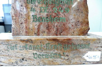 HJ Wanderehrenpreis der Gefolgschaft 4.IV.249 Bensheim. Höhe 25cm