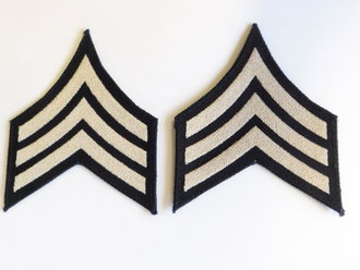 Sergeant Rayon Rank Chevrons (pair), At the Front