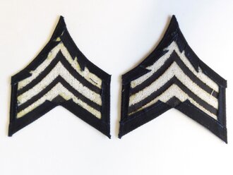Sergeant Rayon Rank Chevrons (pair), At the Front