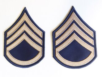 Staff Sergeant Rayon Rank Chevrons (pair), At the Front