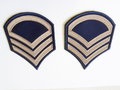 Staff Sergeant Rayon Rank Chevrons (pair), At the Front