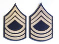 Master Sergeant Rayon Rank Chevrons (pair), At the Front