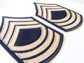 Master Sergeant Rayon Rank Chevrons (pair), At the Front