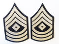 1st Sergeant Rayon Rank Chevrons (pair), At the Front