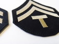 Technician 5th Grade Rayon Rank Chevrons (pair), At the Front