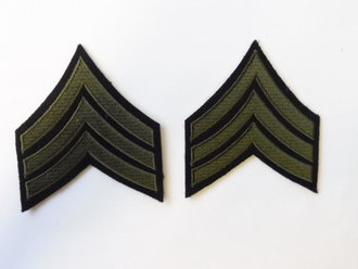 Sergeant Wool Rank Chevrons (pair), At the Front