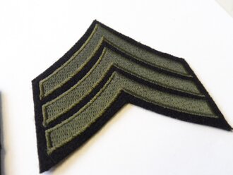 Sergeant Wool Rank Chevrons (pair), At the Front