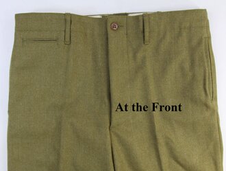 Wool Trousers, At the Front