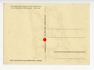 Ansichtskarte " Die siegreichen Fahnen und...