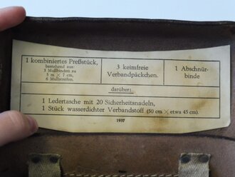 SA Koppeltasche für Sanitäter, sehr guter Zustand, datiert 1937