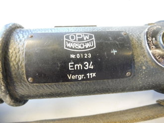Entfernungsmesser Em 34 : Entfernungsmesser 34 hersteller optische werke warschau. originallac
