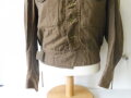 British 1944 dated Battle Dress Blouse, used, Schulterbreite 46 cm, Armlänge 56 cm