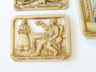 WHW  Pommern, 3 Kunststoffabzeichen