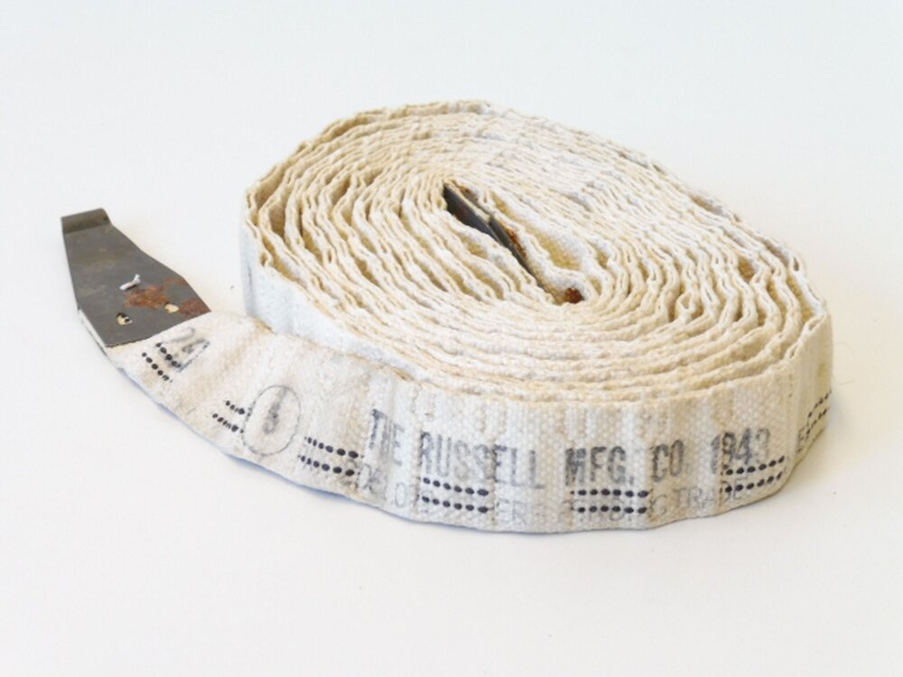 U.S. 1943 dated Browning 30 cal. cloth ammo belt, 45,00