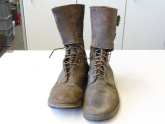 U.S. Army WWII, Boots, Service, Combat. Used . Not a matching pair but most likely worn together, smae size. Perfect for Mannequin