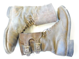 U.S. Army WWII, Boots, Service, Combat. Used . Not a matching pair but most likely worn together, smae size. Perfect for Mannequin