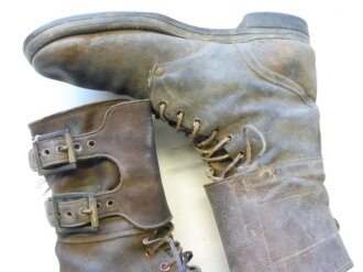 U.S. Army WWII, Boots, Service, Combat. Used . Not a matching pair but most likely worn together, smae size. Perfect for Mannequin