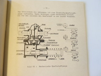 Merkheft für Kraftfahrausbildung "Schwere Feldhaubitze 18 auf gepanzerter Selbstfahrlafette) 1943. Din A4, 57 Seiten, komplett. Hochinteressant