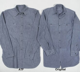 U.S. Navy Chambray Shirt, At the Front