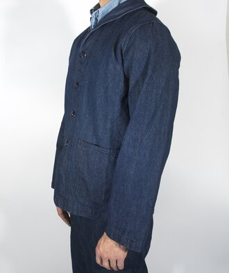 Navy Dungaree Jumper Jacket, At the Front