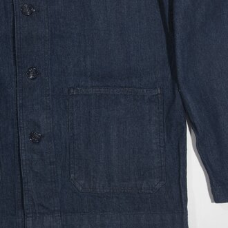 Navy Dungaree Jumper Jacket, At the Front