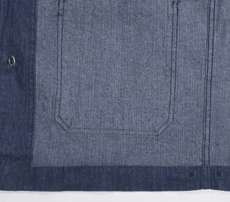 Navy Dungaree Jumper Jacket, At the Front