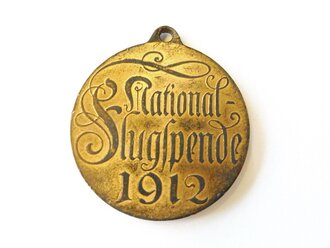 1.Weltkrieg, Tragbare Spendenmedaille "National-Flugspende 1912"