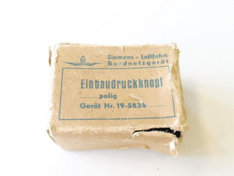 Luftwaffe, Einbaudruckknopf FL 32315-1, Originalverpackt