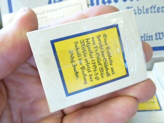 Paket "500 Tabletten Süßstoff Saccarin" ungeöffnet.  Ein Stück aus der originalem Umverpackung