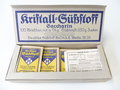 Briefchen "Kristall Süßstoff Saccarin" ungeöffnet.  Ein Stück aus der originalem Umverpackung